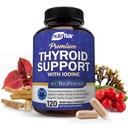 Complexe de soutien thyroïde NutriFlair, 120 capsules - avec l'iode, poivre noir, Ashwagandha, vitamine B12 - supplément thyroïde pour les femmes et les hommes