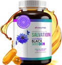 Schwarzes Seed Öl Kapseln - kalt gepresstes Nigella Sativa (türkisch) Thymochinon, Schwarz Cumin Nigella Sativa Samenöl, 100% flüssiges reines Schwarzes Öl 120 Zähler, 500mg pro Kapsel, Made in USA