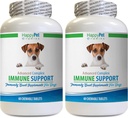 Allergy Immune Bites for Dogs Lamb Flavor - Dog Immune System Support - Liver and Kidney Health - Powerful ANTIOXIDANTS - Natural Formula - Turkey Tail Capsules Dog - 2 Bottles (120 Treats)