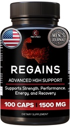 HGH Supplements for Men & Women (100 Pills) Regains Anabolic HGH Peptides for Muscle Growth, Muscle Recovery & Muscle Builder for Men, Natural Human Growth Hormone Booster & Post Workout Supplement