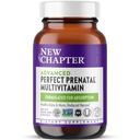 Nouveau chapitre Vitamines prénatales parfaites avancées, 270ct, faites avec des ingrédients organiques, non OGM pour bébé et maman en santé - Folate (méthylfolate), Fer fermenté dans les aliments entiers, vitamine D3 + gingembre