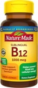 Nature faite Vitamine Sublingual B12 1000 mcg Micro-Lozenges, 50 Compte pour la santé métabolique