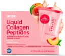 BeMe Liquid Collagen for Women - 2500mg Verisol Collagen Liquid with Biotin, CoQ10 & Vitamin C - Clinically Proven Collagen Peptides for Hair, Skin & Nails - 30 Peach Sachets