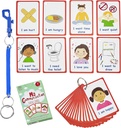 Spezielle Bedürfnisse Meine Kommunikationskarten für spezielle Ed, Sprachverzögerung nicht verbale Kinder und Erwachsene mit Autism 27 Flash-Karten für visuelle Hilfe oder Cue Cards