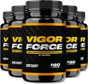 (5 Pack) Vigor Force pour les hommes, Vigor Force Formule haute performance, pilules masculines de force officielle Vigor 8.50, ingrédients premium pour une efficacité maximale, Vigor Force Reviews VigorForced (300 capsules)