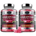 Iron Labs Nutrition Creatine Monohydrate (180 Gummy Bears) - 3600mg pro Servieren - Erdbeer-Flaschen - High Strength Creatine für Herren & Frauen (180 Vegan Gummi)