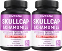 Skullcap Kapseln mit Skullcap, Kamille, Zitronenbalsam und mehr - 120 Kapseln für 4 Monate Versorgung (Pack von 2)