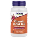 Vitamine D-3 et K-2 120 VegiCaps (paquet de 2)