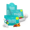 Détox de nettoyage du foie et des pilules de réparation - Détox de foie de chardon de lait - Supplément de soutien du foie gras - 20 capsules de foie à base de plantes, curcuma et vitamine B pour un système digestif et immunitaire sain