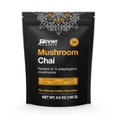 Chai de Champignon Élevé intérieur - Ultime Alternative de Café - Thé de Champignon Adaptogène avec Mane de Lion, Cordyceps, Chaga, Reishi, Turkey Tail (90 portions)