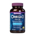 BlueBonnet Nutrition Omega-3 Cerveau Formule naturelle de triglycéride capturé sauvage Forme DHA 1000 mg EPA 210 mg, supplément de soutien à la santé cognitive et au mieux-être hautement concentré, softgel sans gluten, jaune/claire, citron, 120 Compte