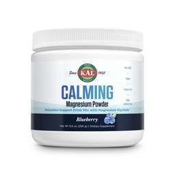 KAL Calming Magnesium Powder - Blueberry Flavor Magnesium Supplement - Hohe Absorption, Entspannung Unterstützung, Kein hinzugefügter Zucker, Vegan, Glutenfrei, ohne Soja gemacht - 40 Servierungen, 9 Unzen