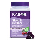 Natrol Sleep & Restore Magnesium Glycinate Blend Gummis, Magnesium für Schlafhilfen für Erwachsene, Melatonin-frei, Kirsche Flavored, 30 Tage Versorgung
