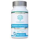 Rhodiola et Ashwagandha avec L-Theanine - Prix Ashwagandha KSM-66 600mg et 1500mg Rhodiola (3% Rosavins - 1% Salidrosides) équivalent racine entière- adaptogène combo- Pas de charges artificielles