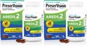 PreserVision AREDS 2 Vitamine des yeux et supplément minéral, contient de la lutéine, de la vitamine C, de la zéaxanthine, du zinc et de la vitamine E, 120 softgels (paquet de deux)