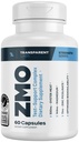 Laboratoires transparents ZMO - Constructeur musculaire pour les hommes et les femmes avec Zinc, Magnésium Glycinate, et poudre d'huître pour la récupération musculaire - 60 Compte