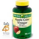 Apfelessig 450mg. Spring Valley Apfelessig Kapseln 450 mg 100 Count, Non-GMO, Gluten Free Supplement Bundle mit Lualls 45 Diabetes Decodiert