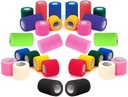 Prairie Horse Supply Vet Wrap Tape Bulk (Assorted Colors) (6 Pack) (4 Inches Wide) Vet Wrap Ruban médical Self Adhesive Adherent for Ankle Wrist Sprains and Swelling