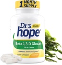 Beta 1,3D Glucan 200mg 60 Veggie Kapseln - für Immun-Wellen - Clean Formula Supplement - 2 Kapseln/Tag, 1-Monats-Versorgung - Made in USA