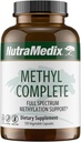 NutraMedix Methyl Complete - Complete Methylation & Energy Support Capsules - Vitamin B2, B6, B12 & Folate - with Creatine Monohydrate & Betaine Anhydrous (120 Count)