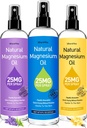 Spray de magnésium, Spray d'huile de magnésium pur pour les pieds, Cadeau idéal pour la relaxation musculaire et mieux dormir, Absorption rapide, Séchage rapide sans résidus.