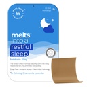 Bien-être Nutrition Melts Reposful Sleep Aid (Aide au sommeil reposée) Mélatonine à base végétale 10mg pour mieux dormir avec la camomille, Tagara, L-Theanine (Aide au sommeil non addictive), sûr, naturel, 30 bandes orales