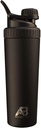 AeroBottle Cryo Shaker Cup, Bouteille d'eau en acier inoxydable isolé et agitateur de protéines, mélange protéines et pré-travail sans technologie de mélange turbulent, pas de boule de mélange ou de wisk, 26oz, glace noire
