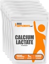 BulkSupplements.com Calcium Lactate Powder - Calcium Supplement Powder, Food Grade - Rein & Glutenfrei, 1,5g pro Servierung, 1kg (Pack mit 5) (11 lbs)
