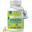 Choix bariatrique Multivitamine bariatrique une fois par jour avec 45 mg d'Iron.