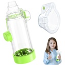 Weiche Silikon Inhaler Spacer für Erwachsene und Kinder - Spaß und Bunte Nessi OTC Spacer (Kids-Green)