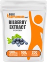BulkSupplements.com Bilberry Extract Powder - Bilberry Extract Supplement, Kräuterergänzung - Vegan & Glulten Free, 500mg pro Servierung, 100g (3.5 oz) (Pack von 1)