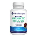 Huile de Krill Omega 3 Astaxanthin Choline DHA EPA, Absorption supérieure, Extra-résistance, Après-goût d'huile de poisson, Métal lourd testé, Softgels de petite taille, 500mg