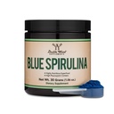 Poudre de Spiruline Bleue - Teneur maximale de 35% en Phycocyanine, Poudre Superalimentaire d'algues bleues-vertes, Mélange dans des boissons smoothies et protéinées, Coloration des aliments végétaux (un mois d'approvisionnement) par Double Wood