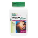 NaturesPlus Kräuter-Aktiven InflamActin - 60 Vegetarische Kapseln - Kräuter-Ergänzung mit Kurkuma & Bromelain - Unterstützt adaptogene Funktion - Vegan, Gluten-frei - 30 Servierungen