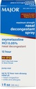 MAJOR Maximum Strength Nasal Decongestant Spray, Oxymetazolin HCl 0,05% Pump Mist, Non-Drowsy Nasal Spray, bis zu 12-Hour Relief von Nasal Congestion, Kälte und Allergien 1 Fl. Oz. (1-Pack)