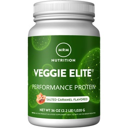 MRM Nutrition Veggie Elite Performance Protéines salées caramel aromatisées Protéines végétales faciles à digérer avec BCAAs