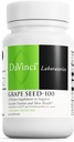 DAVINCI Labs Trauben Seed-100 - Nahrungsergänzungsmittel zur Unterstützung von Immunsystem, vskulärer Funktion und gesünder Haut* - mit 100 mg Traubensaftextrakt pro Servierung - Glutenfrei - 60 vegetarische Kapseln