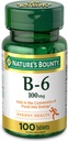 Nature?s Vitamine B6, 100mg, Comprimés, 100 Ct..