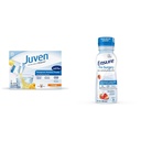 Juven Therapeutic Nutrition Drink Mix Pulver für Wundheilungsunterstützung, Enthält Kollagenprotein, Orange, 30 Count & Ensure Pre-Surgery, Clear Carbohydrate Drink, Strawberry, 10 fl oz, 4 Count
