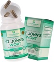 Pure Premium St. Johns Wort Capsules 500mg - Mood Support Supplement - Herbal & Natural Normal Stress Supplements - St John Wort Support Positive Mood for Men & Women - 3 Months Supply - 100 Capsules