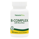 NaturesPlus B-Complex avec du riz Bran - 90 comprimés - Végétarien, sans gluten - 90 portions