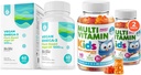 Kids Multivitamin Gummies for Kids and Vegan Omega 3 Softgels