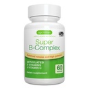 Igennus Super B-Complex Méthylated B Vitamines - Libération durable, étiquetage propre et absorption élevée, avec 5-MTHF Folate et Méthyl B12, Énergie, Mood & Performance cognitive, Vérifié en laboratoire, 60 petits comprimés