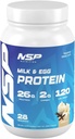 Milk & Egg Protein Powder | 26g Protein | 28 Servierungen | Perfekt für empfindliche Mägen | no Bloating | Build Muscle | Protein für empfindliche Mägen Französisch Vanille