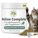 Wholistic Pet Organics Feline Complete - 8 Oz - Multivitamin & Probiotisches Pulver für Katzen - Natürliche Katze Nahrung & Verdauungsunterstützung