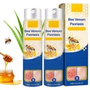 2 PCS Psoria Spray de traitement du psoriasis de venin d'abeille, Spray de soulagement du psoriasis, Spray de psoriasis de venin d'abeille, Spray de réparation du venin d'abeille naturel pur, Venome d'abeille pour tous les types de peau