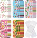 120 Stück Stoff Klebstoff Flexible Bandagen Bulk sortierte Formen und Muster Kleine bunte schöne Stoff Bandagen mit Non Stick Pad 3 x 1 Zoll für Schnitte Wound Scrapes Women(Floral)