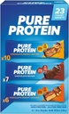 Barres de protéines pures, boîte de variétés, 1,76 oz, 23-ct