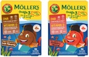 MÖLLER'S | Omega 3 Kapseln für Kinder | Natürliche Omega 3 Fische mit DHA und EPA | Einfach zu kauen, keine Gluten, Lactose und Zucker | Paket von 72 | Cola & Erdbeeren Geschmack