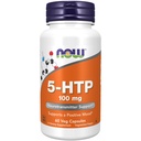 NOW Nahrungsergänzungsmittel, 5-HTP (5-Hydroxytryptophan) 100 mg, Neurotransmitter-Unterstützung*, 60 Veg Kapseln